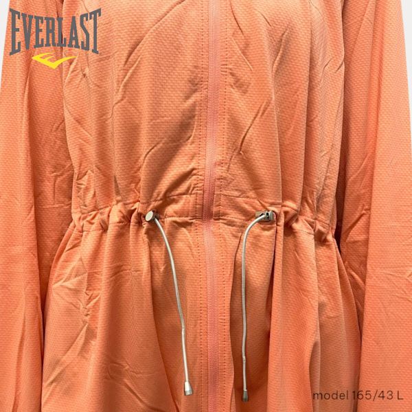 EVERLAST 外套 粉橘 防曬 抗UV 收腰 連帽外套 女 4122340152