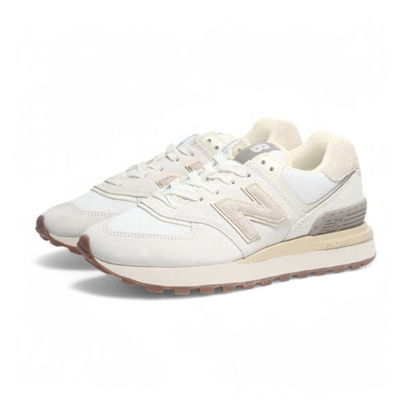 NEW BALANCE 休閒鞋 NB 574 LEGACY 米白 麂皮 情侶鞋 男女 U574LGWO