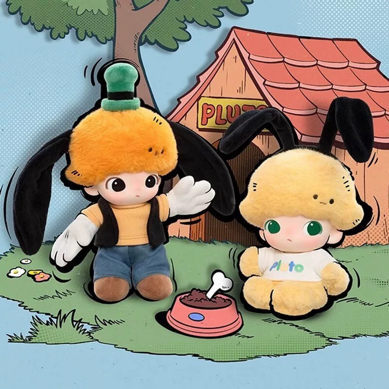 泡泡瑪特 DIMOO WORLD × 迪士尼系列 搪膠毛絨吊飾 盲盒