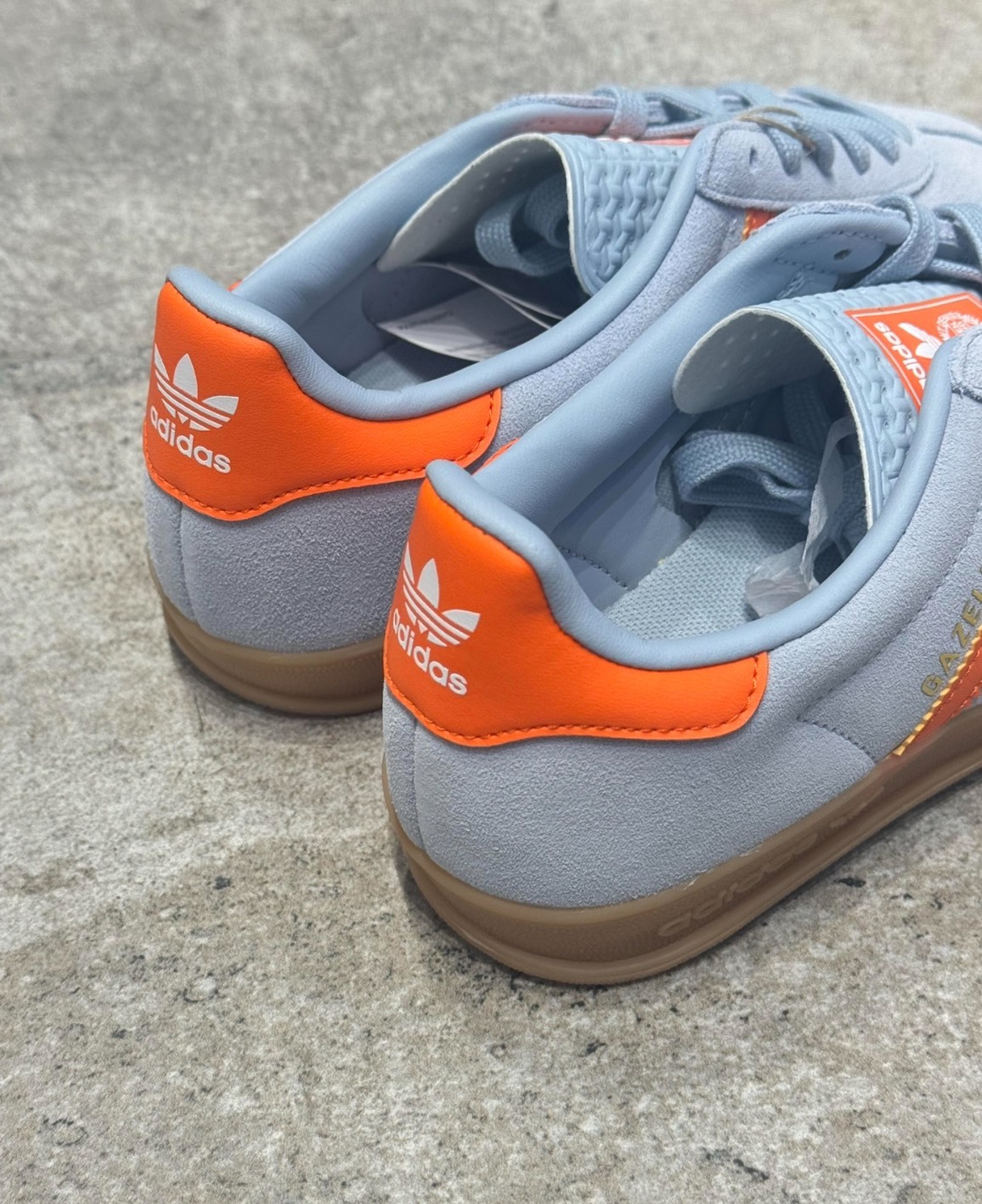 adidas Gazelle 室內版 藍橙經典復古鞋