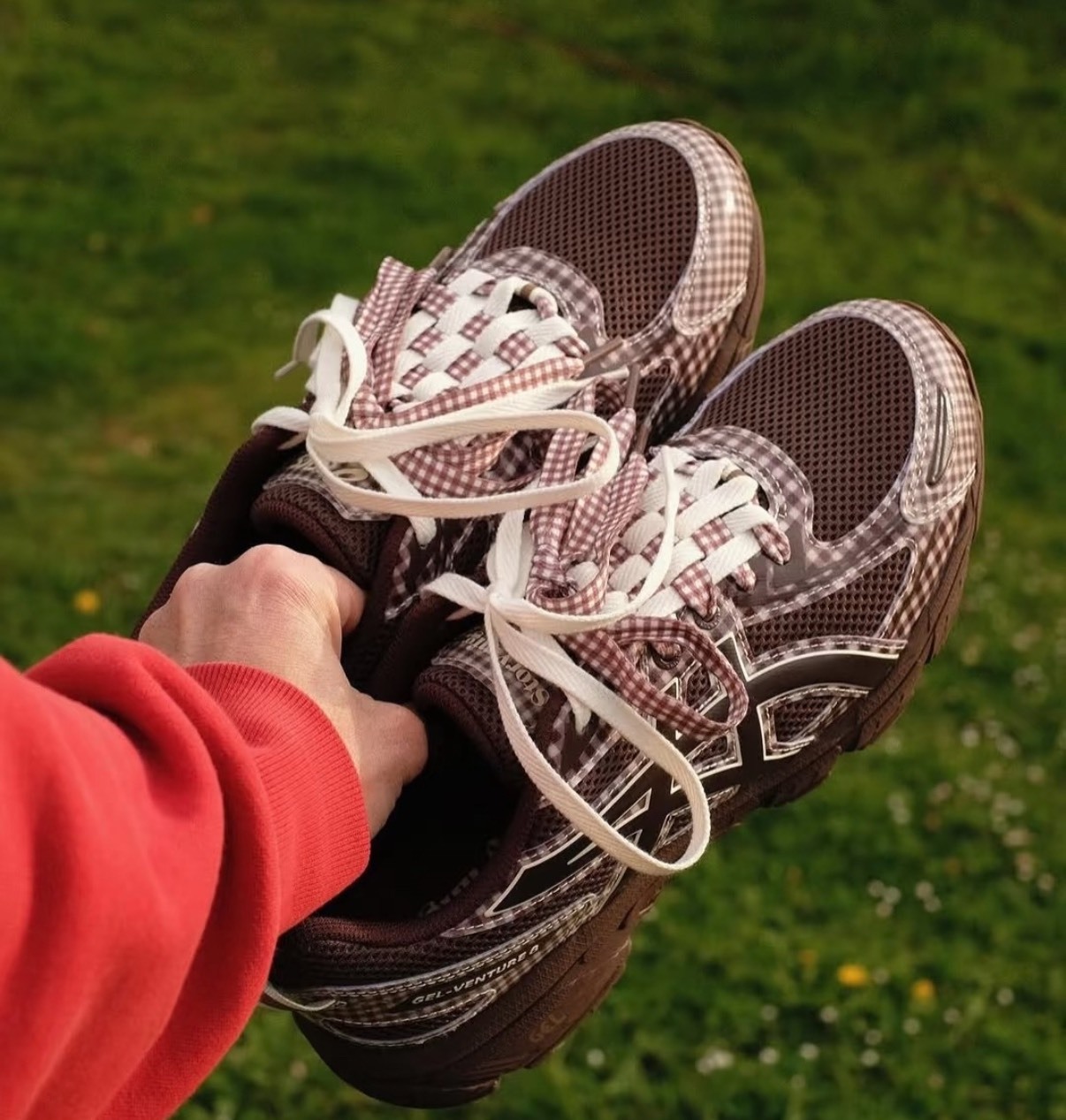 Story mfg x ASICS Gel-Venture 6 紅棕聯名慢跑鞋