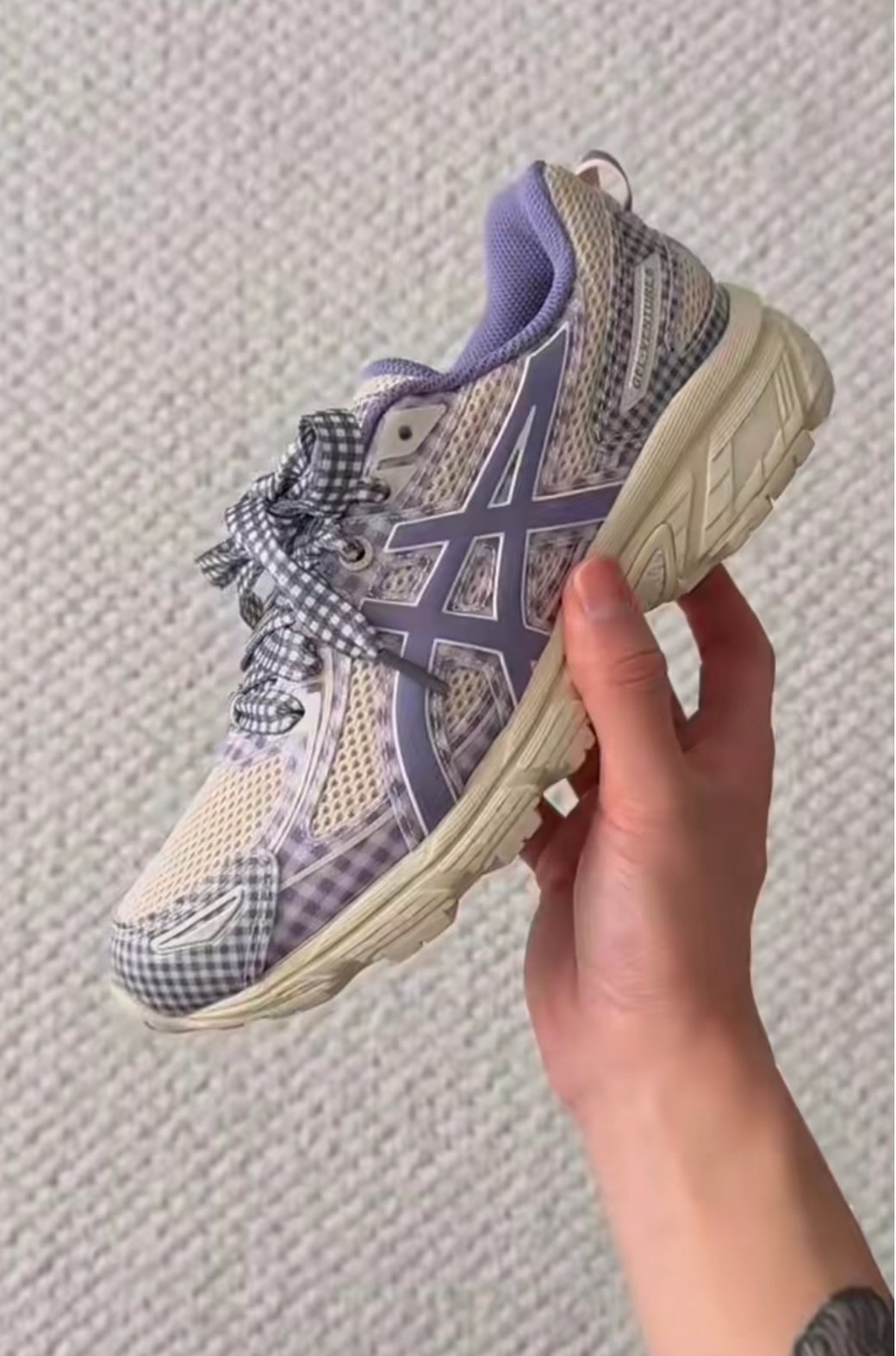 Story mfg x ASICS Gel-Venture 6 白紫聯名跑鞋