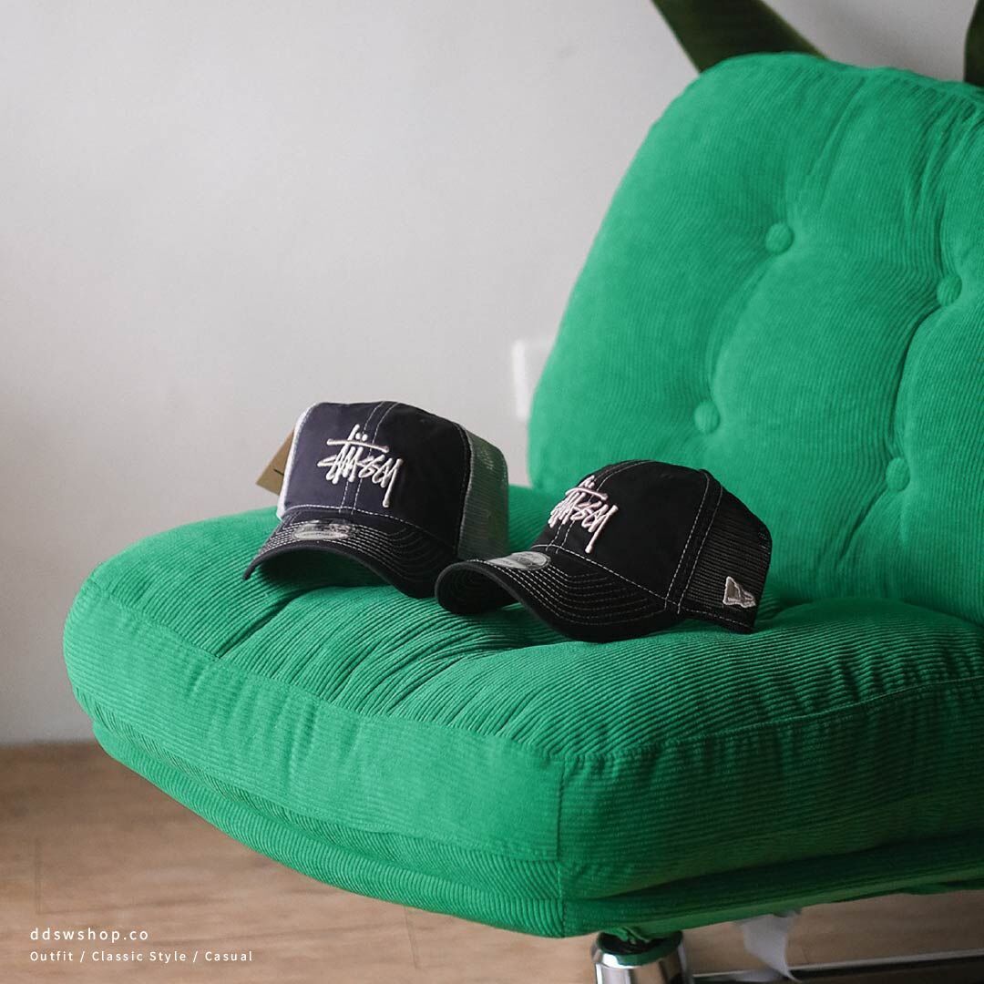 帽子 NEW ERA 9TWENTY WASHED BASIC stussy CAP New Era 9TWENTY Washed Basic Trucker – Night Black