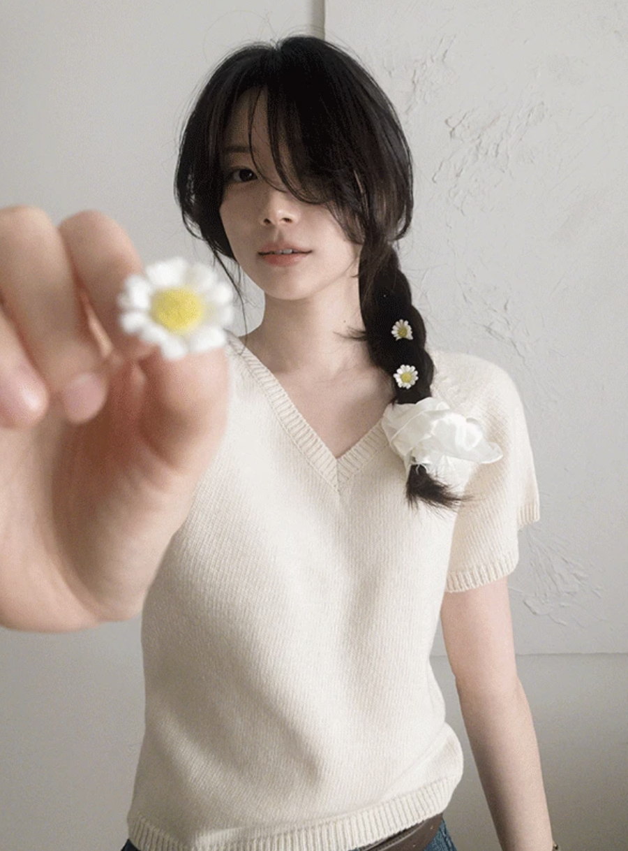 預訂｜SLOWAND #SLOWMADE -3kg 輕盈感小飛袖針織上衣 (3 Color)