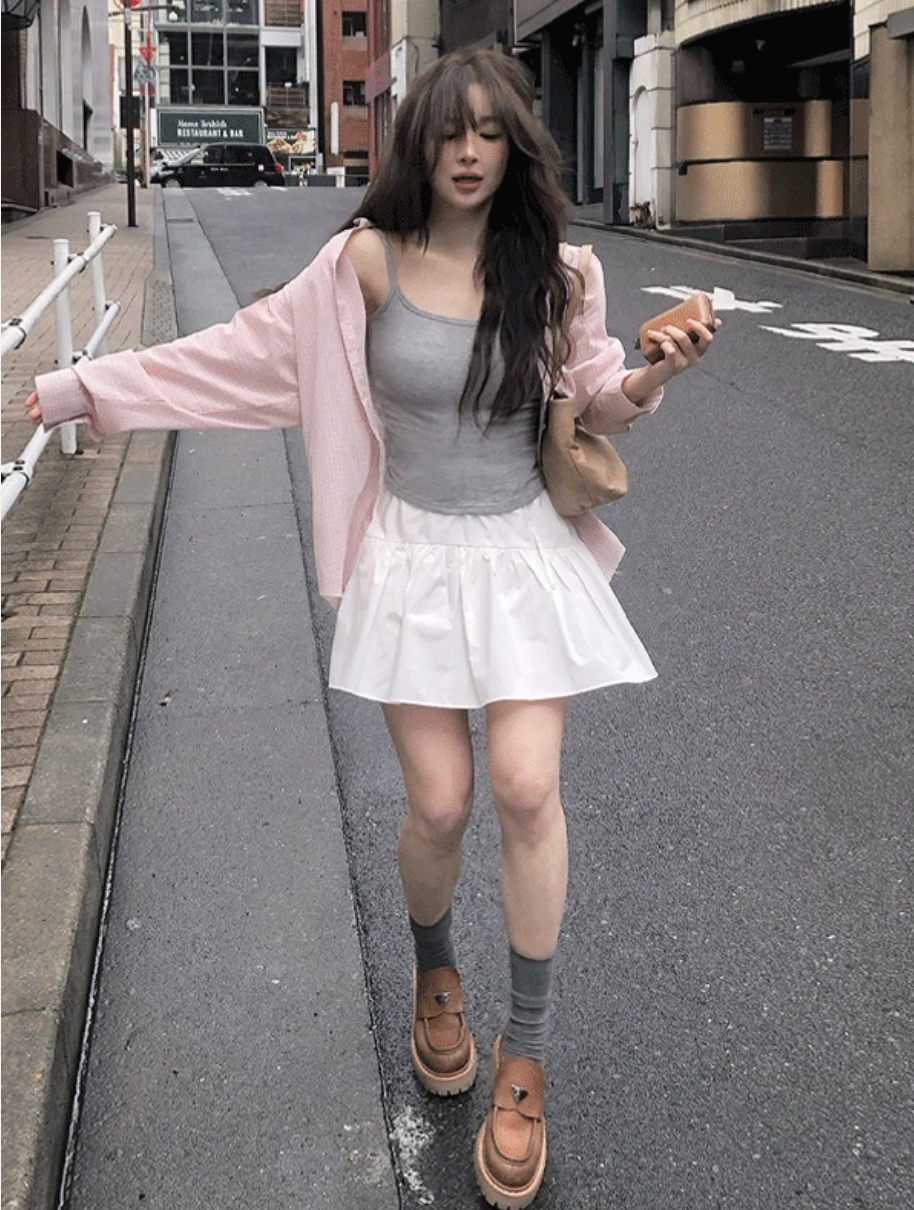 預訂｜SLOWAND #SLOWMADE 純白蝴蝶結短裙 (One Color)