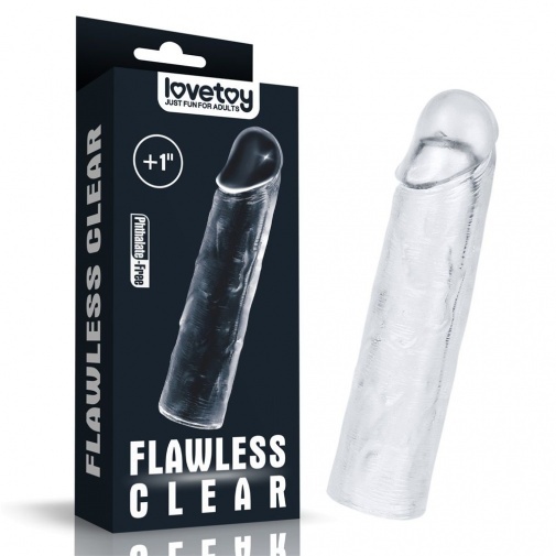 Lovetoy - Flawless Penis Sleeve Add 1'' - Clear