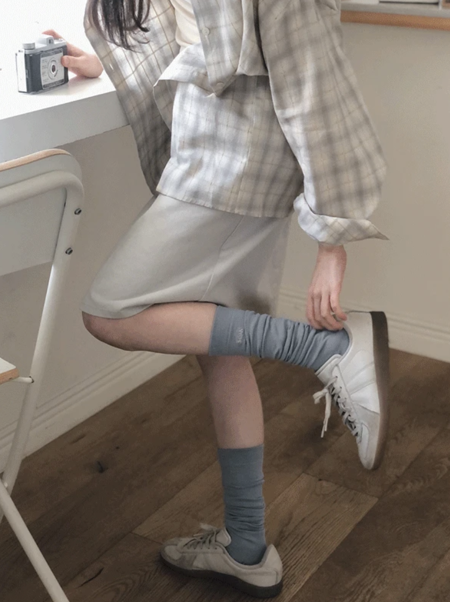 預訂｜SLOWAND #SLOWMADE 緊身棉質中長裙 (One Color)