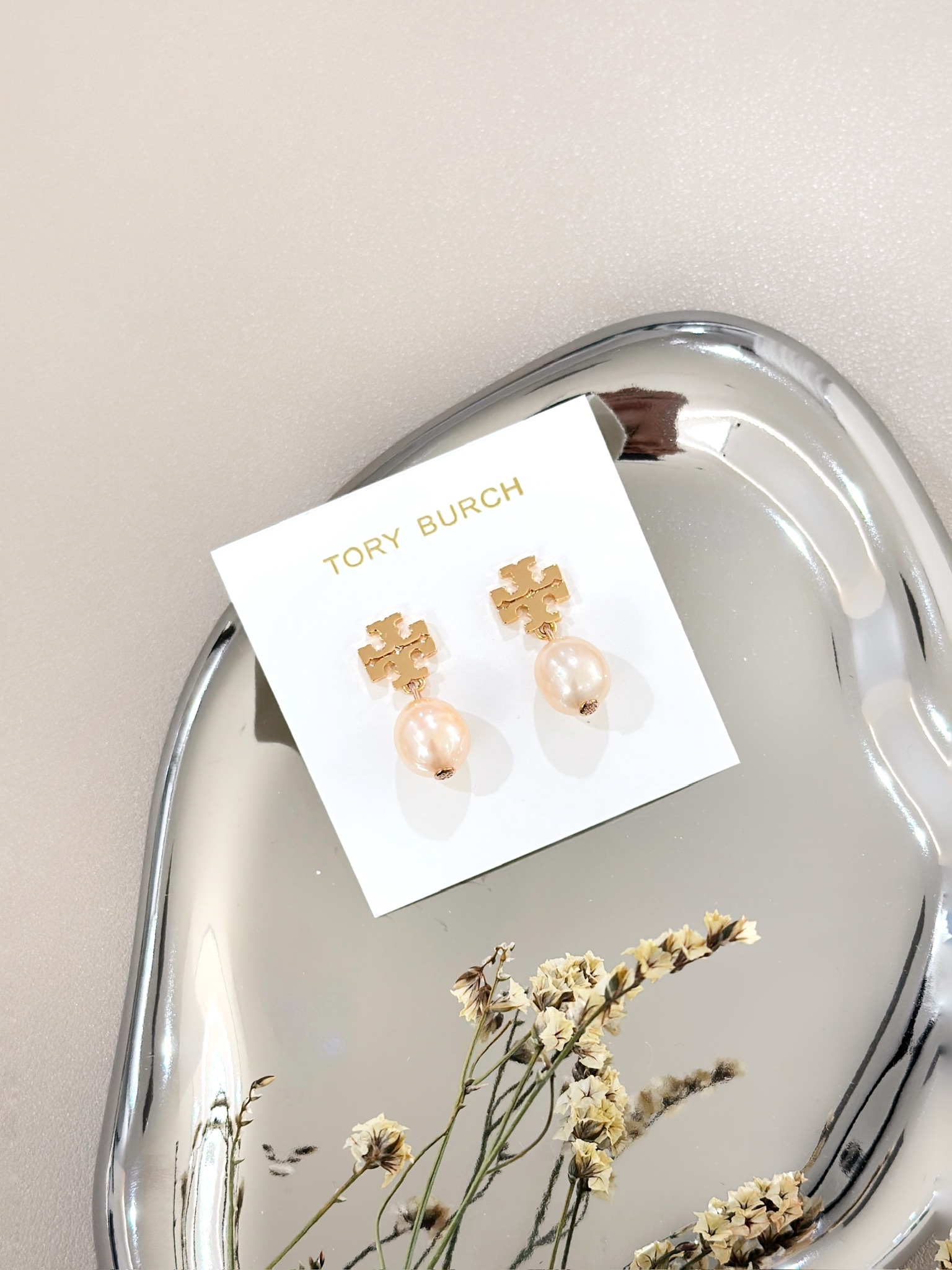 TORY BURCH Kira Pearl Drop Earrings