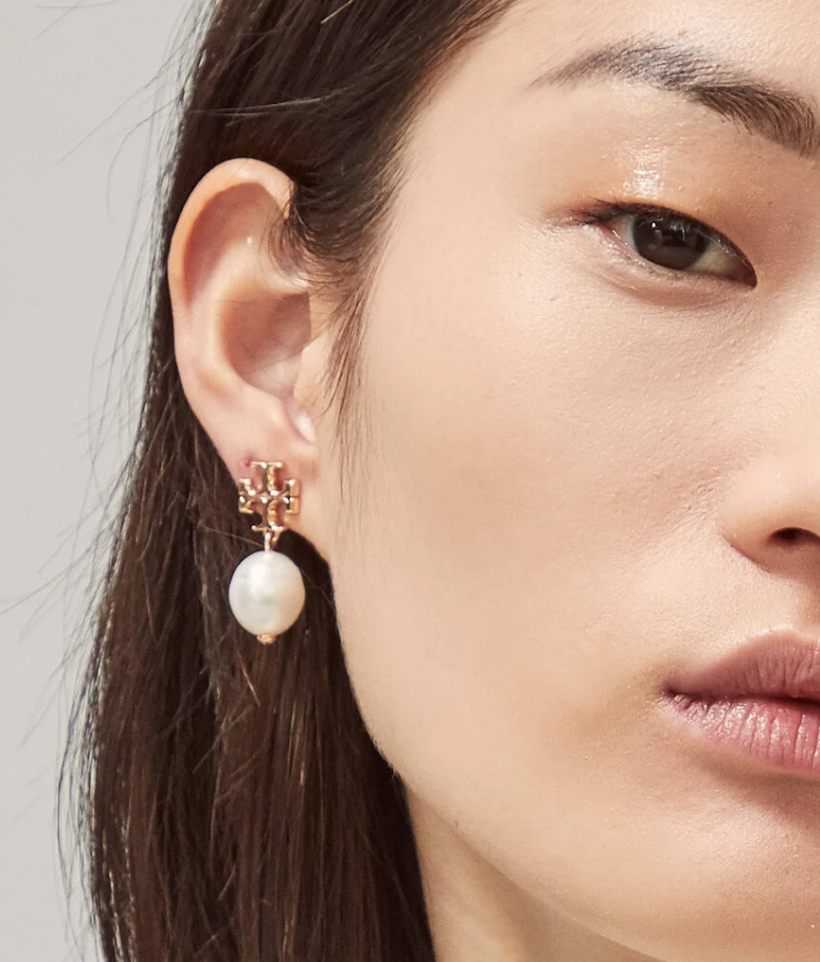 TORY BURCH Kira Pearl Drop Earrings