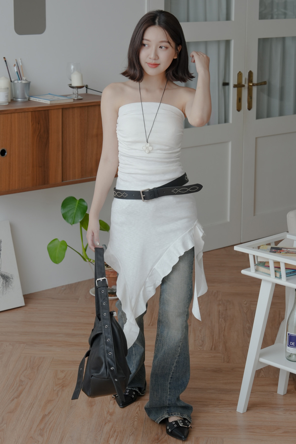 Sloppy Unbalance One Piece #洋裝