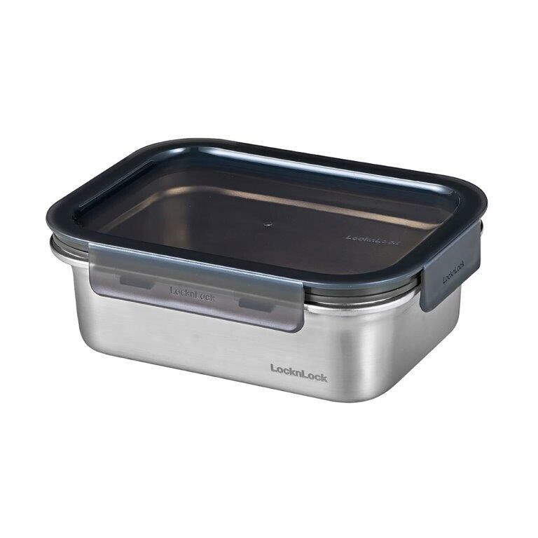 日本LocknLock不鏽鋼食物盒1.2L(微波爐適用) (非日本製)