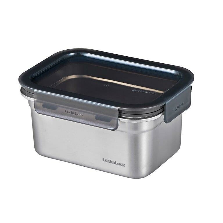 日本LocknLock不鏽鋼食物盒1L(微波爐適用) (非日本製)