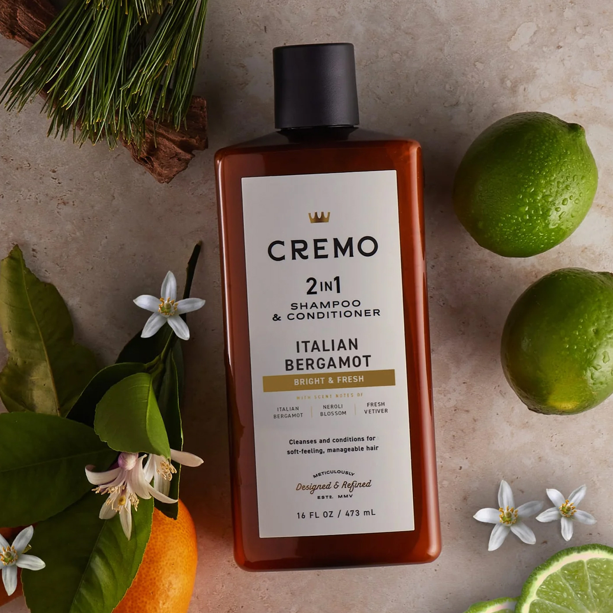 美國 Cremo - 沙龍洗髮精（義大利佛手柑 / 洗髮護髮二合一）