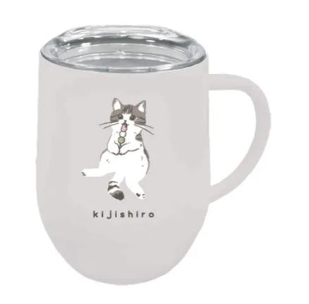 日式貓貓有蓋杯 (非日本製)