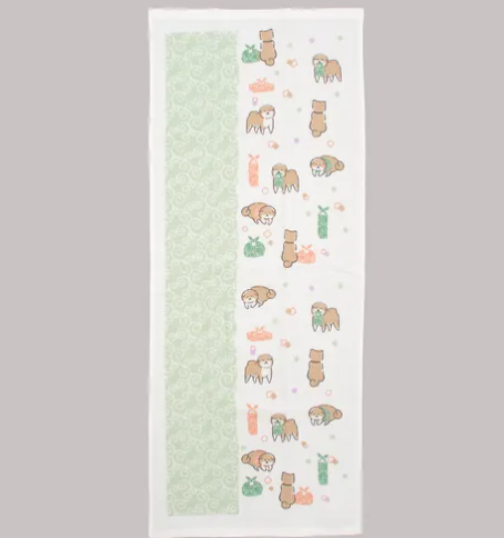 日式彩花系列長紗巾34x85 (日本製)