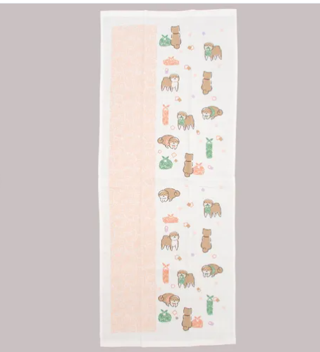 日式彩花系列長紗巾34x85 (日本製)