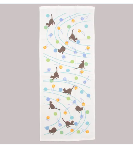 日式彩花系列長紗巾34x85 (日本製)