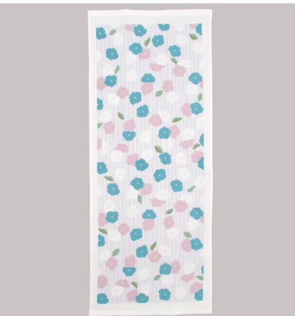 日式彩花系列長紗巾34x85 (日本製)