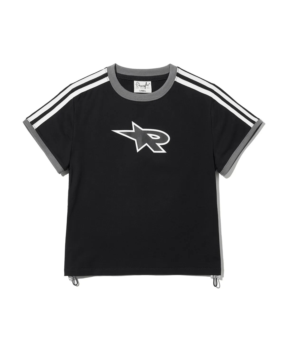 PHYPS WOMENS ACTING P LOGO DRAWSTRING SHORT SLEEVE