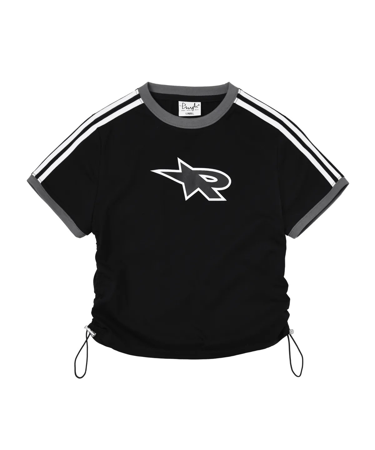 PHYPS WOMENS ACTING P LOGO DRAWSTRING SHORT SLEEVE