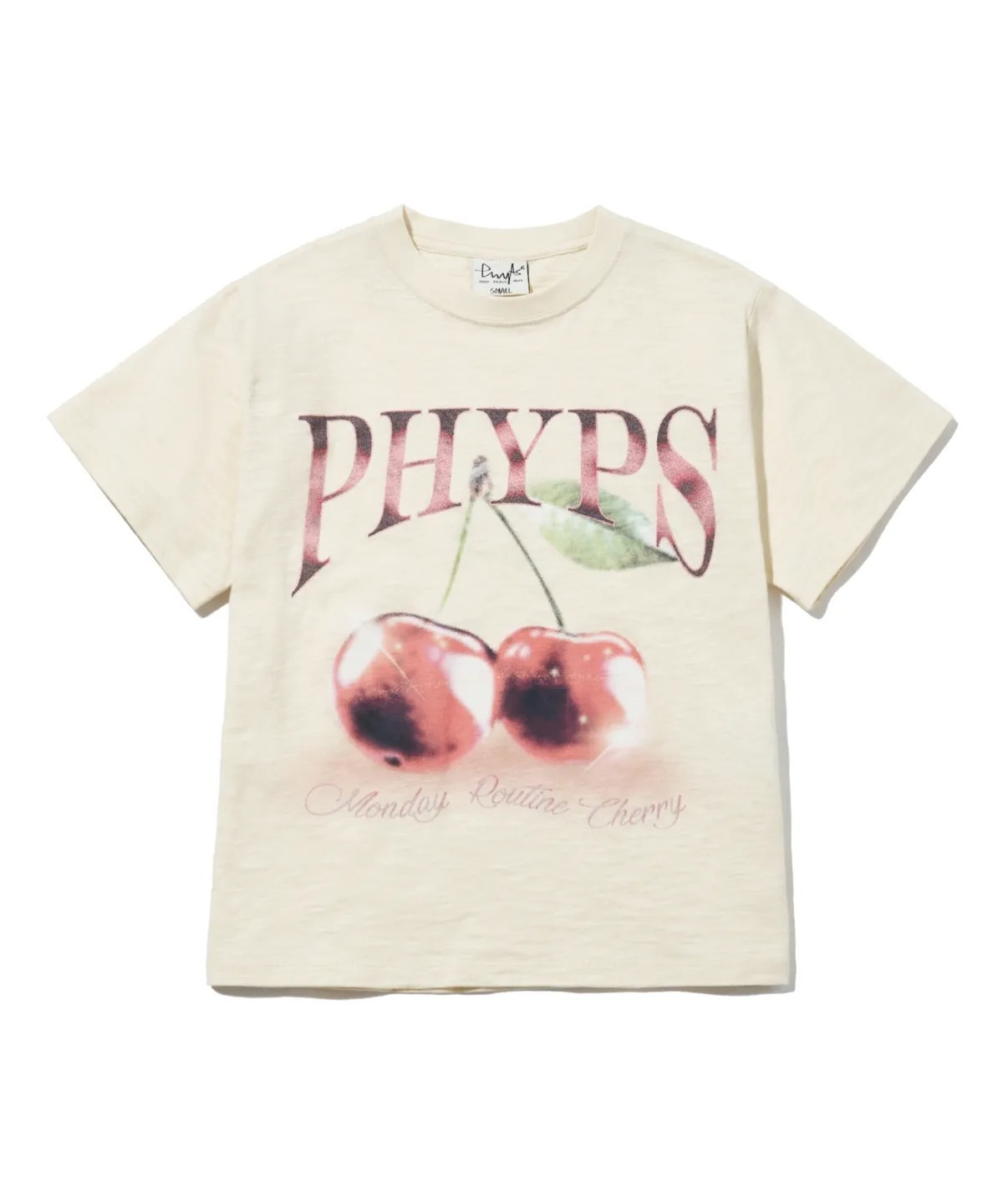 PHYPS WOMENS CROP CHERRY SHORT SLEEVE