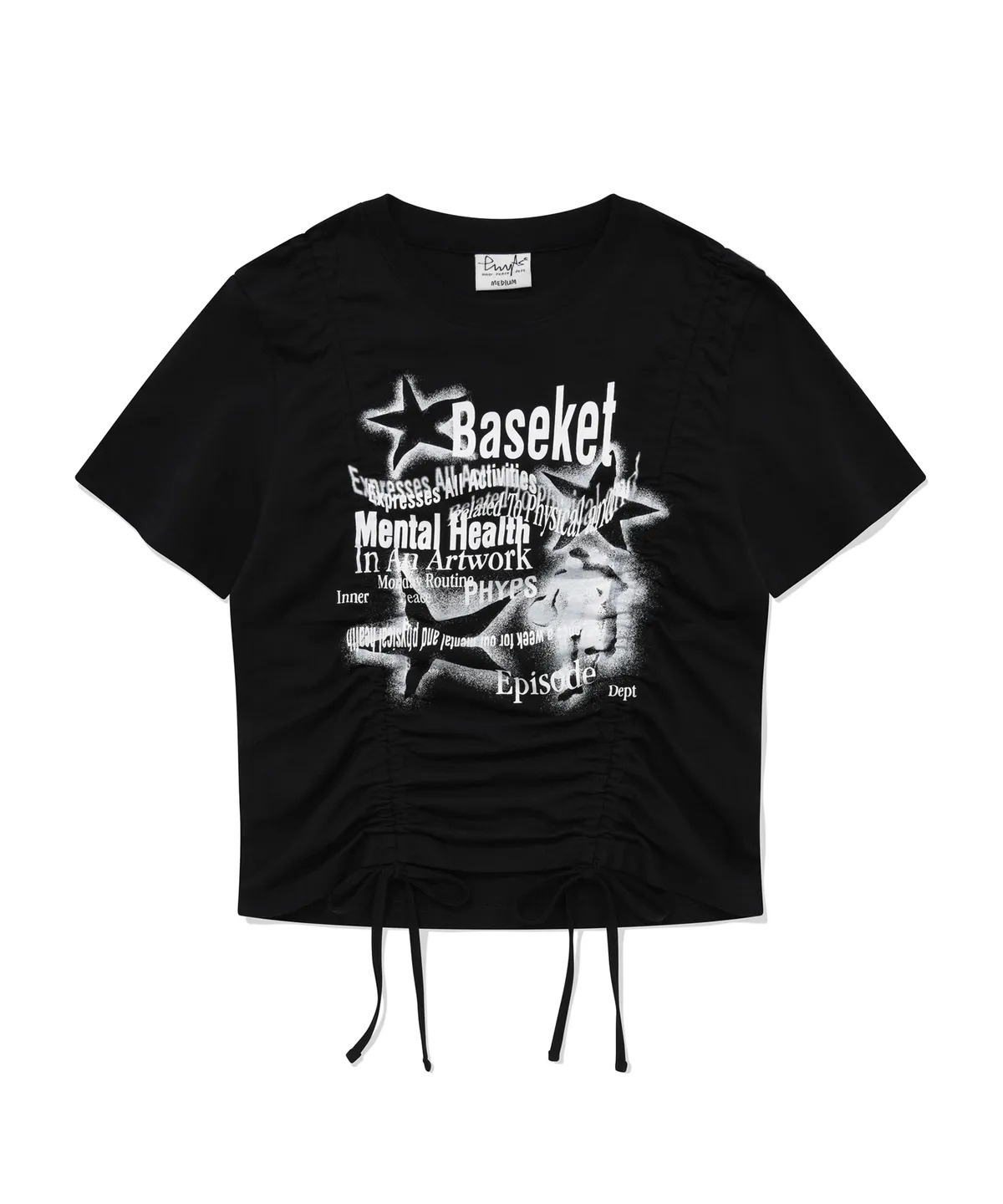 PHYPS WOMENS STAR BASKETBALL CROP TSHIRT