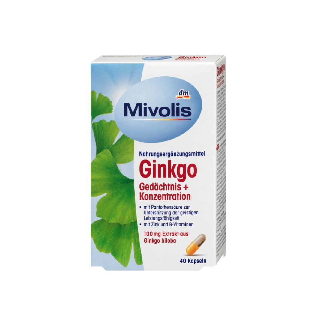 Mivolis 銀杏葉記憶集中力保健膠囊 40粒