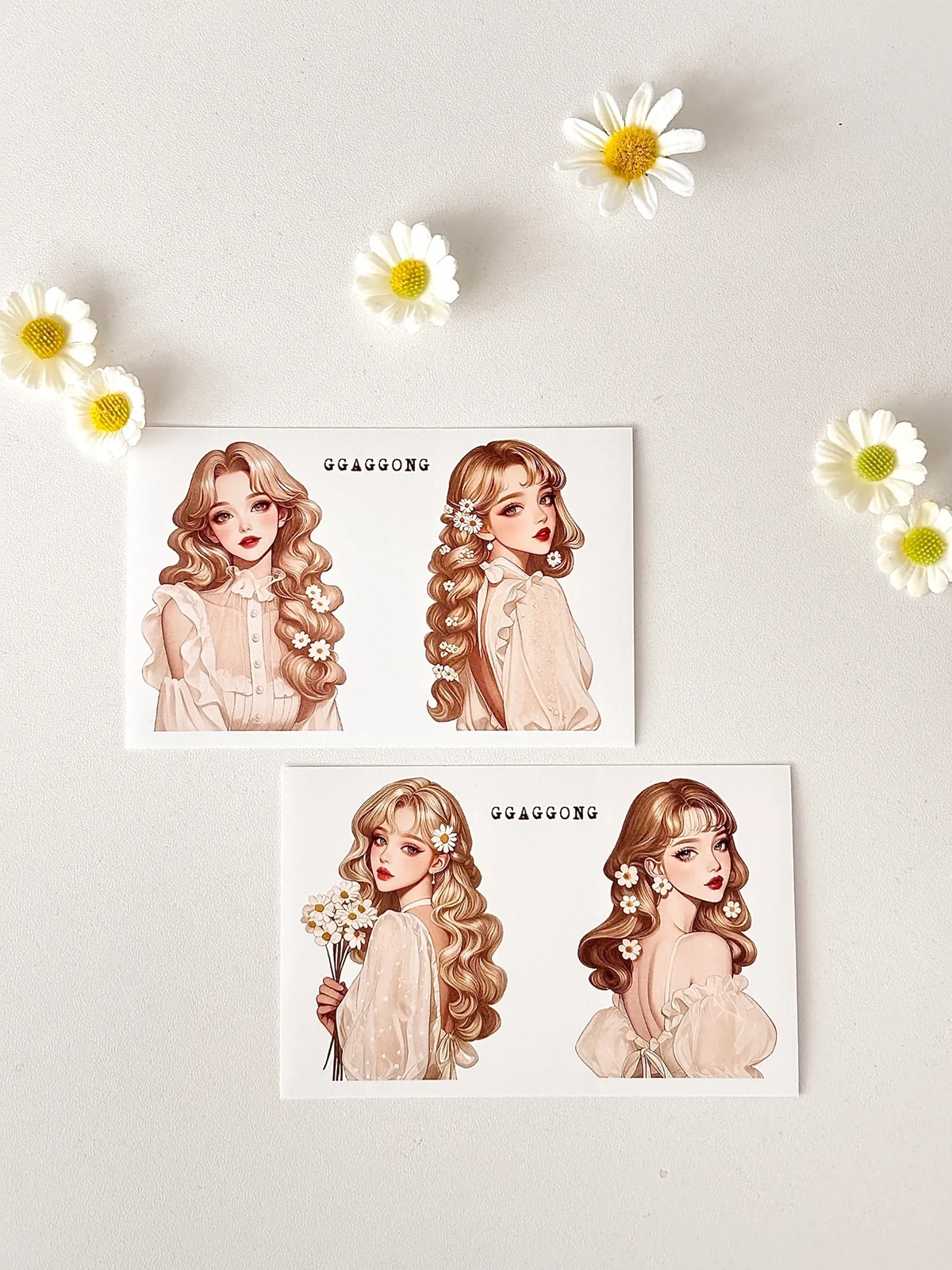 韓國 ggaggong．Dear Daisy 模造紙貼紙包