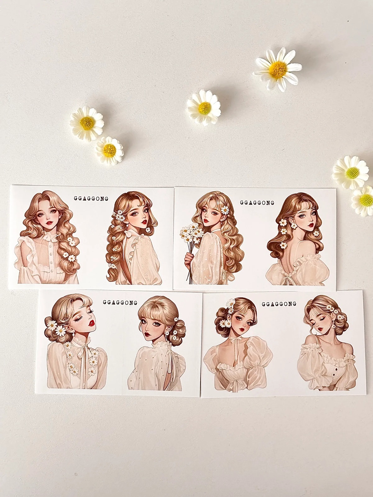 韓國 ggaggong．Dear Daisy 模造紙貼紙包