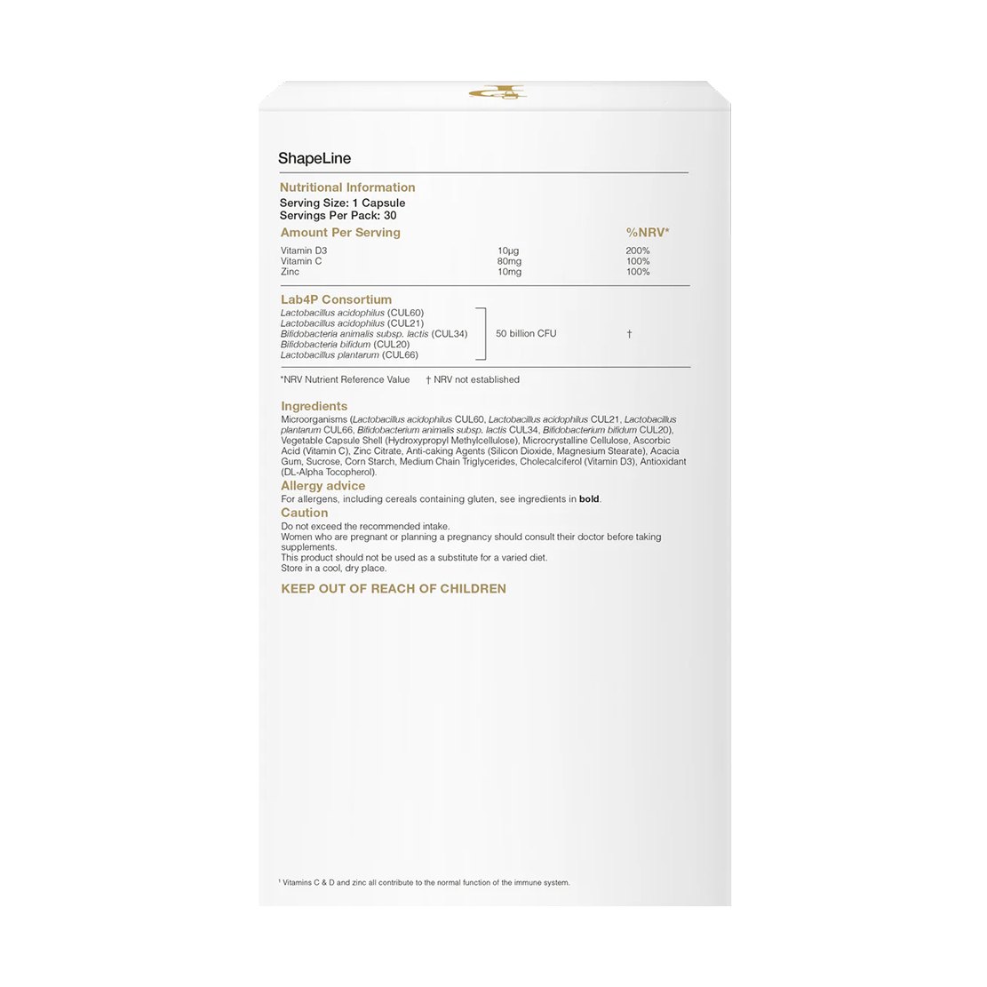 Proven ShapeLine Probiotics 30pcs (UK Version)