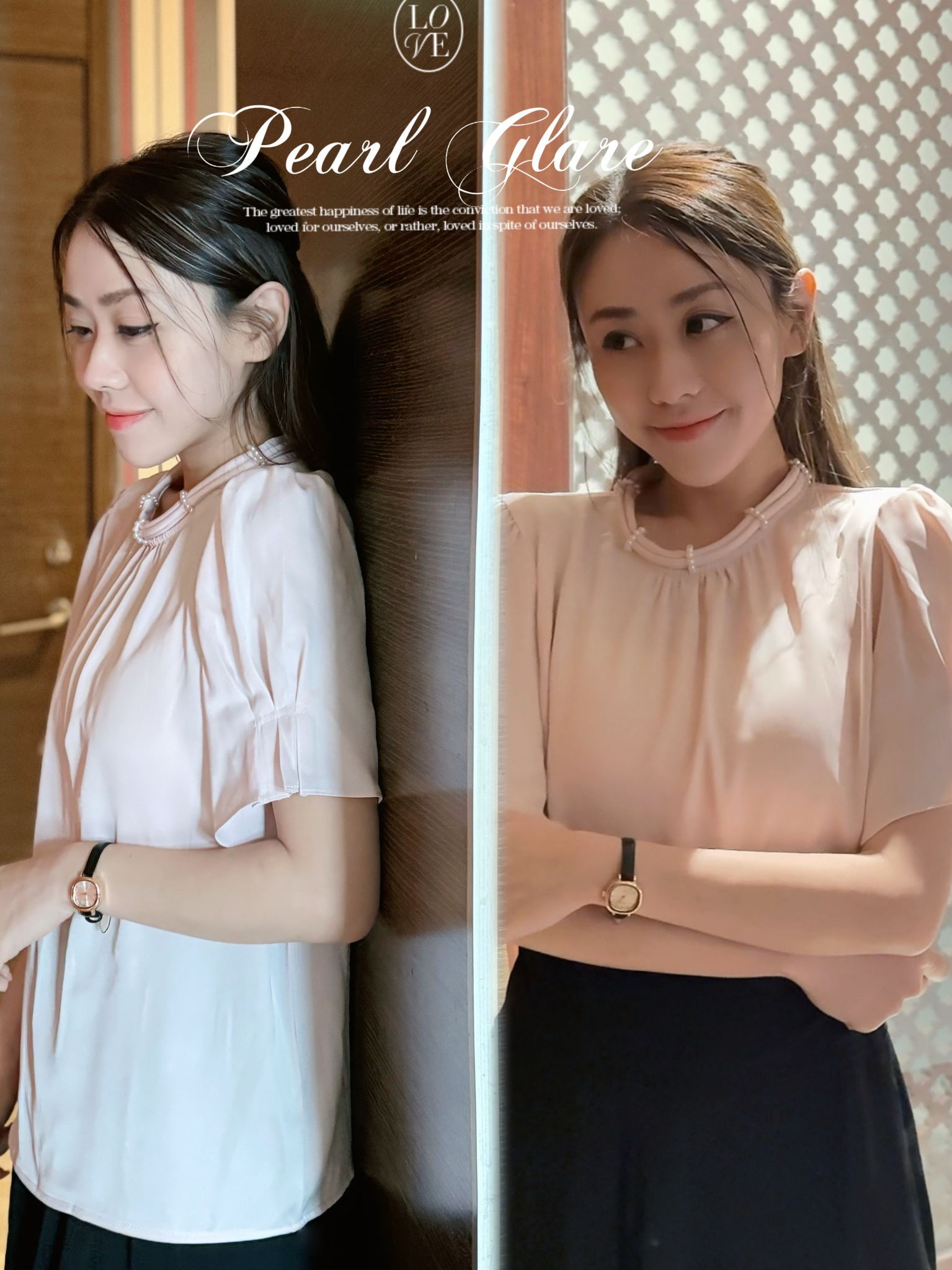 TOP#7212 🤍珍珠光環上衣