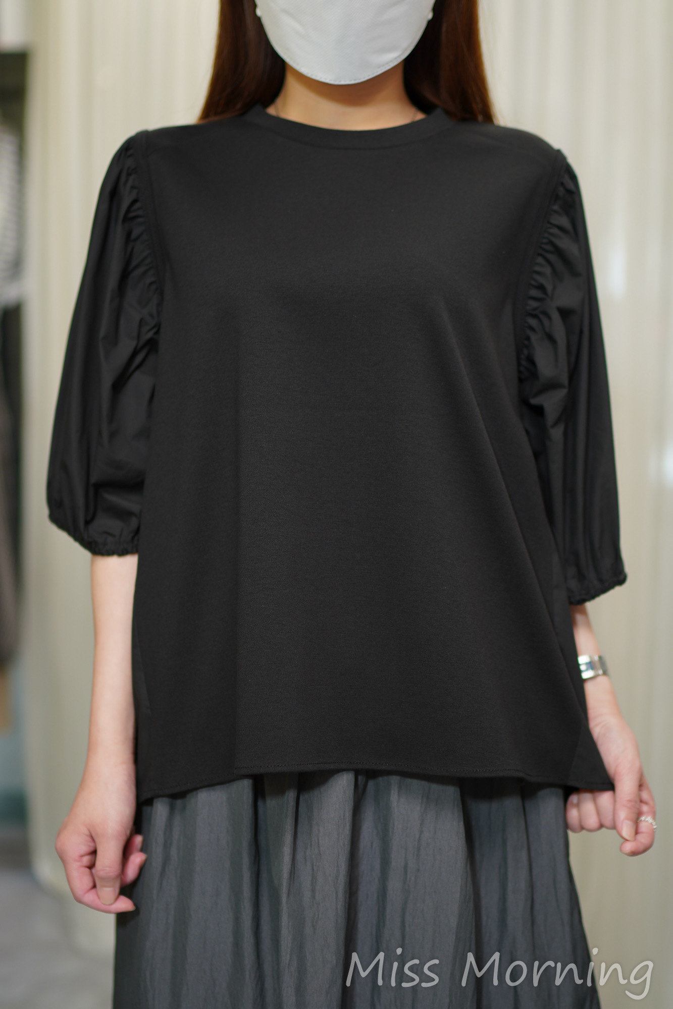 泡泡袖上衣(14571)