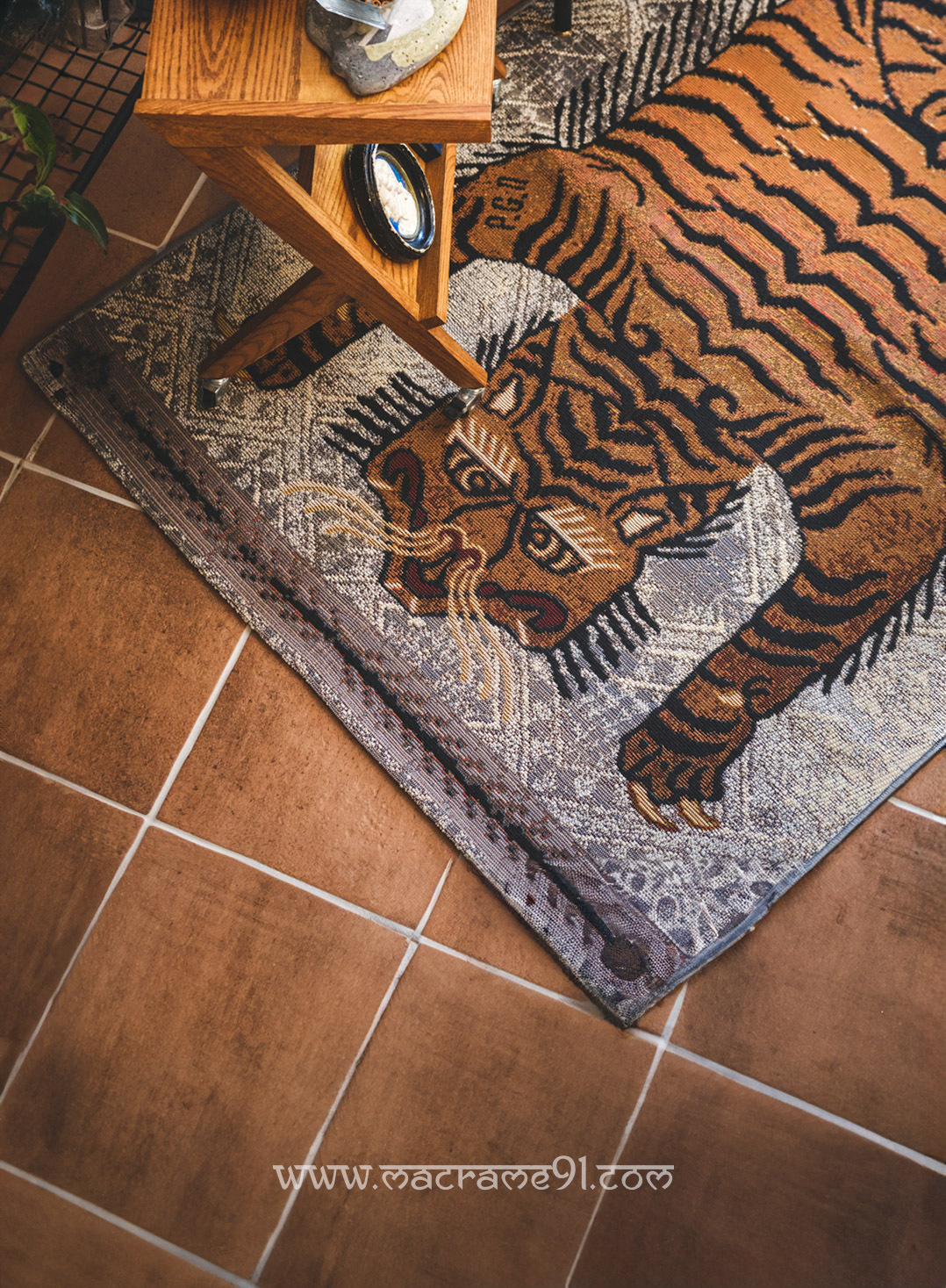 Post General 戶外防UV可水洗地毯 老虎 - 98214-0076 (0428)