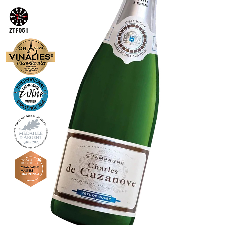 Charles de Cazanove Brut NV Champagne 750ml
