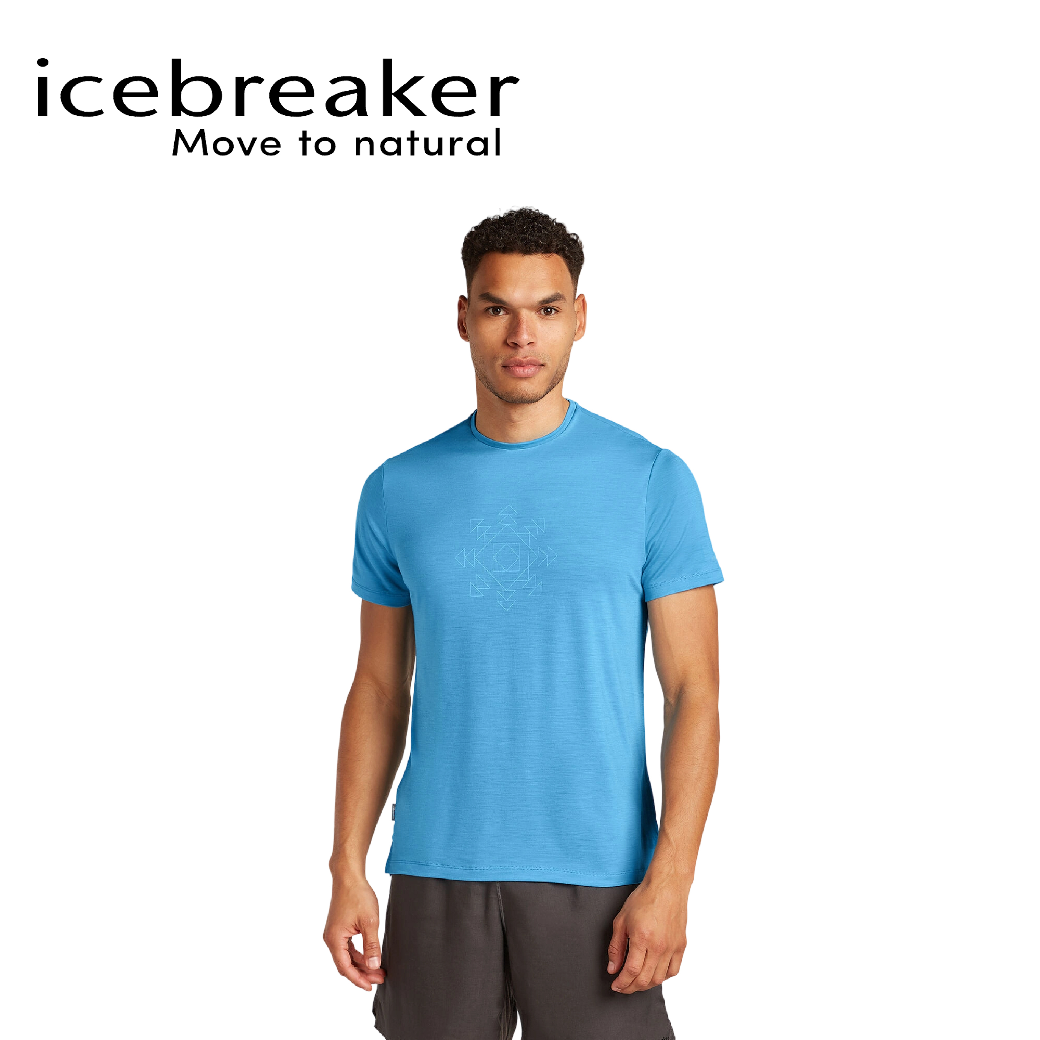 Icebreaker紐西蘭 Sphere Cool-Lite圓領短袖 男款 (藍色) 10IB0A5786