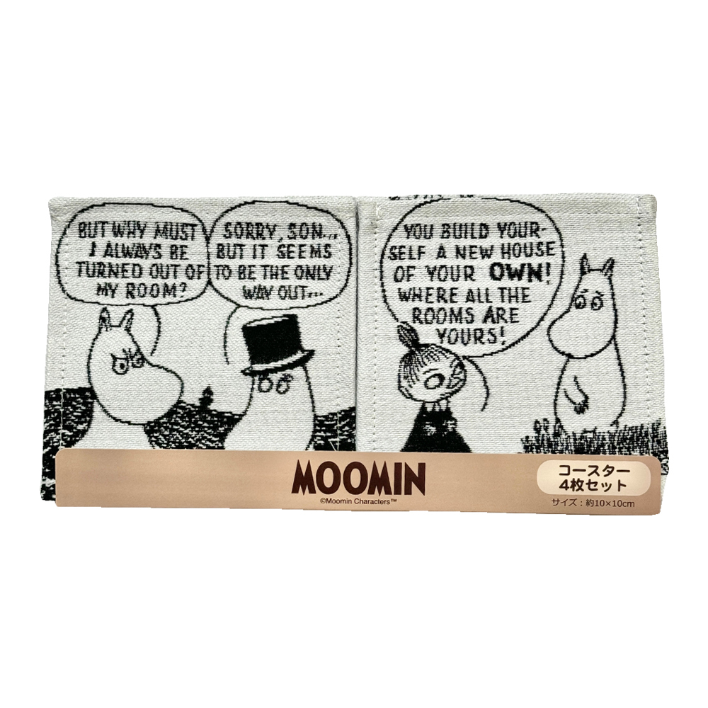 MARUSHIN(丸真) 杯墊4件組 Moomin系列