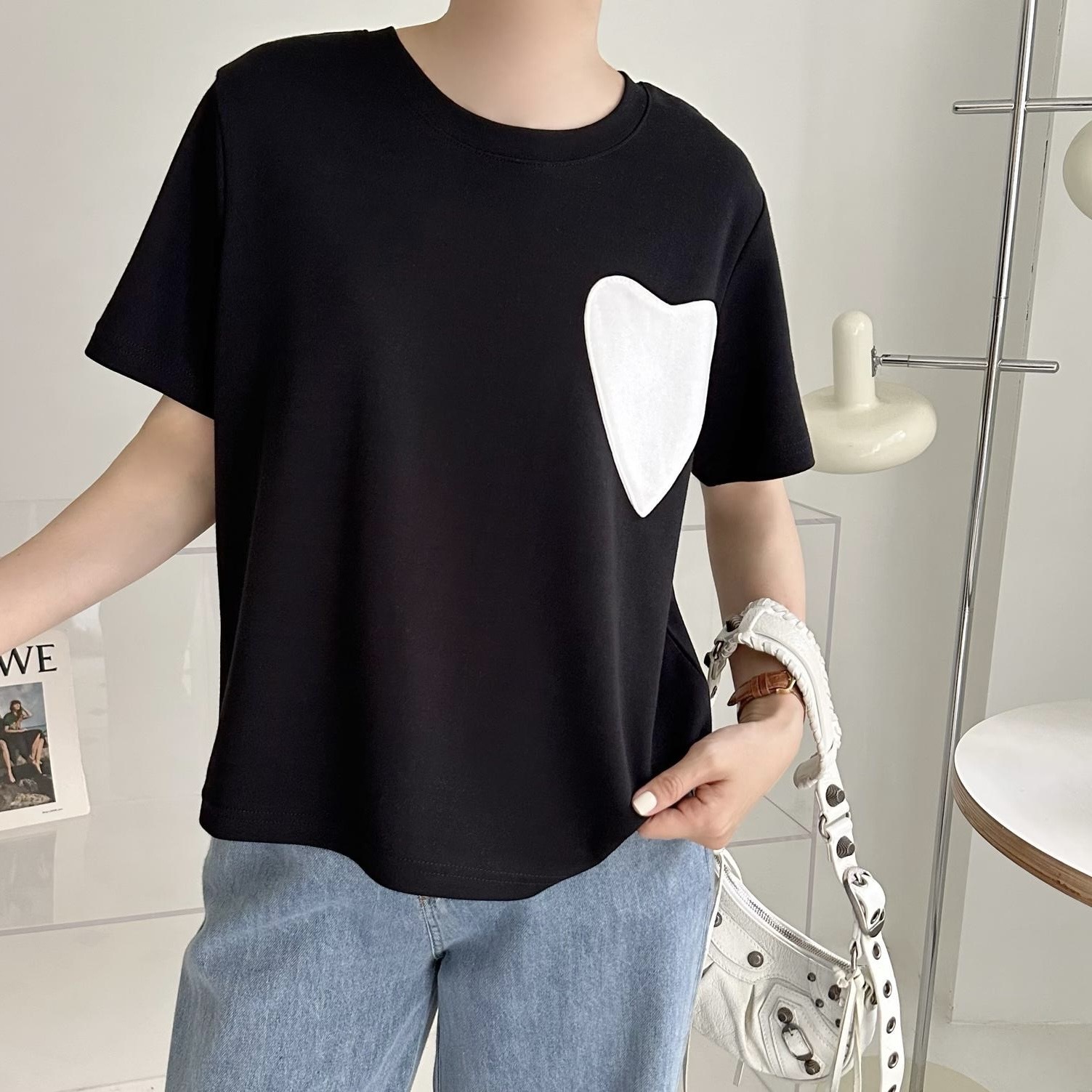 【BONNIE】心心袋短袖TEE