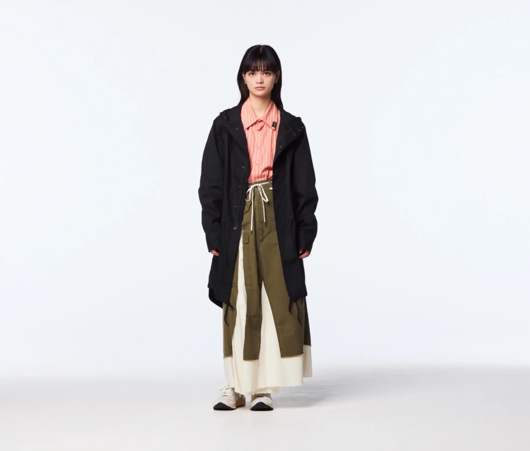 United Athle UA 長版風衣外套 黑色(3744701-002)