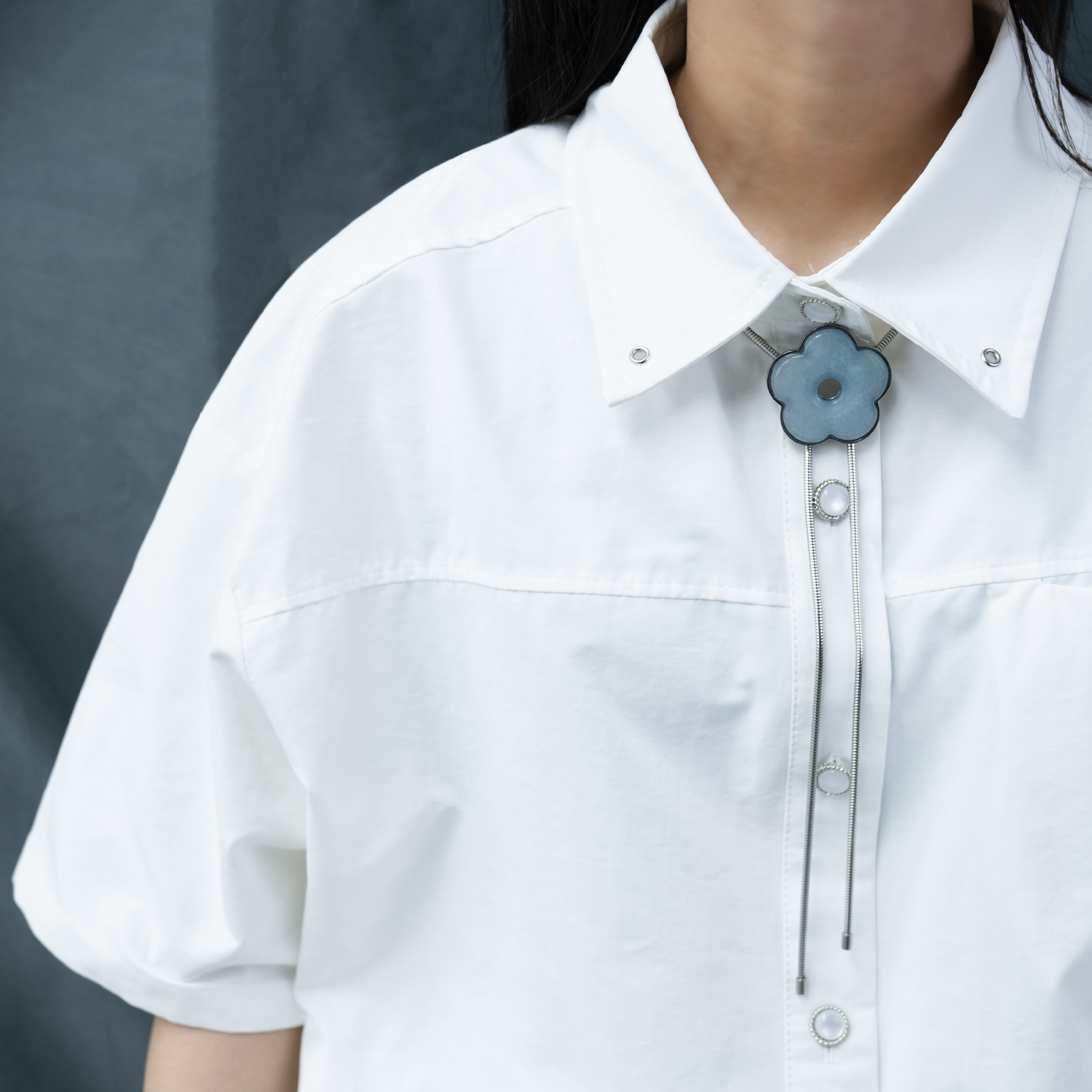 AGILITY MIAO Flowers Bolo-tie 小花石頭 保羅領帶 [M-C10]