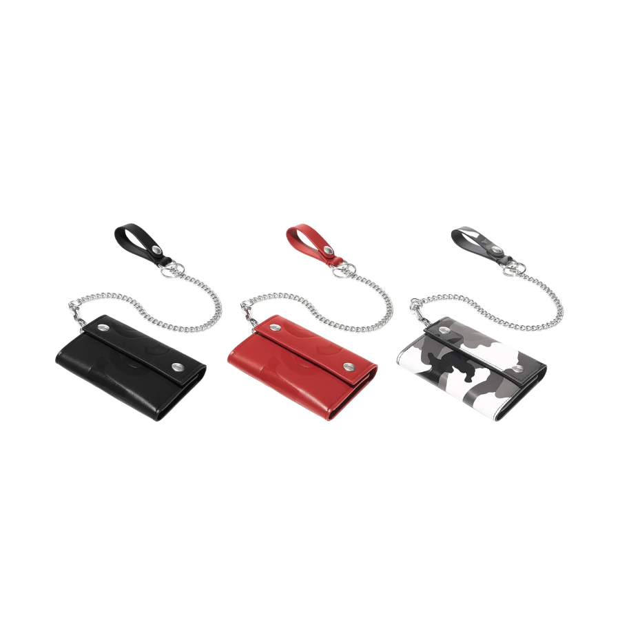 SUPREME LEATHER CHAIN WALLET 鐵鍊黑色/紅色/迷彩