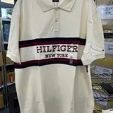[S] TOMMY HILFIGER TOMMY HILFIGER REGULAR FIT MONOTYPE COLORBLOCK POLO,WHITE, 78JB579-100 (STH1133)