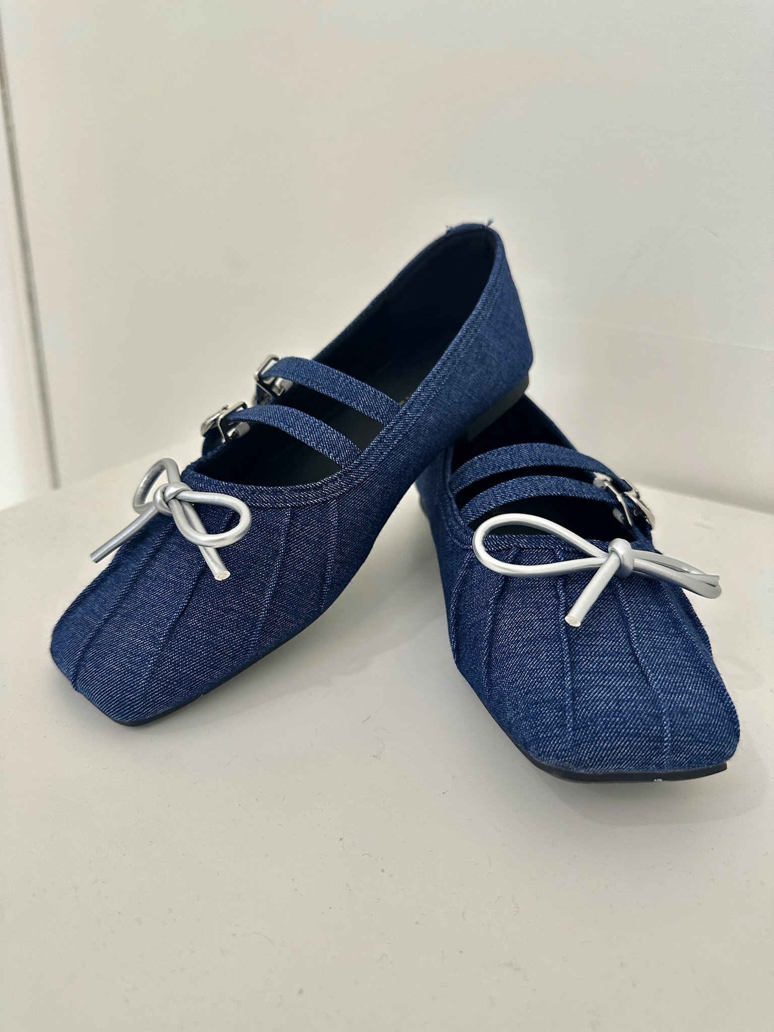 芭蕾女孩蝴蝶綁帶牛仔