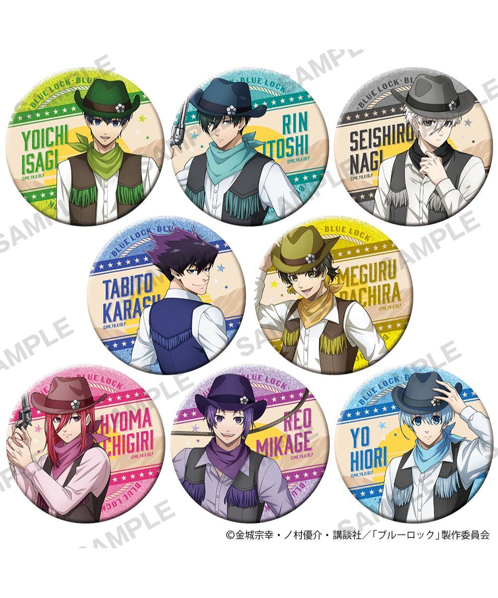 預購-動畫「藍色監獄」集換式閃亮亮大徽章套組 牛仔Ver. BOX販售【日本進口精品】