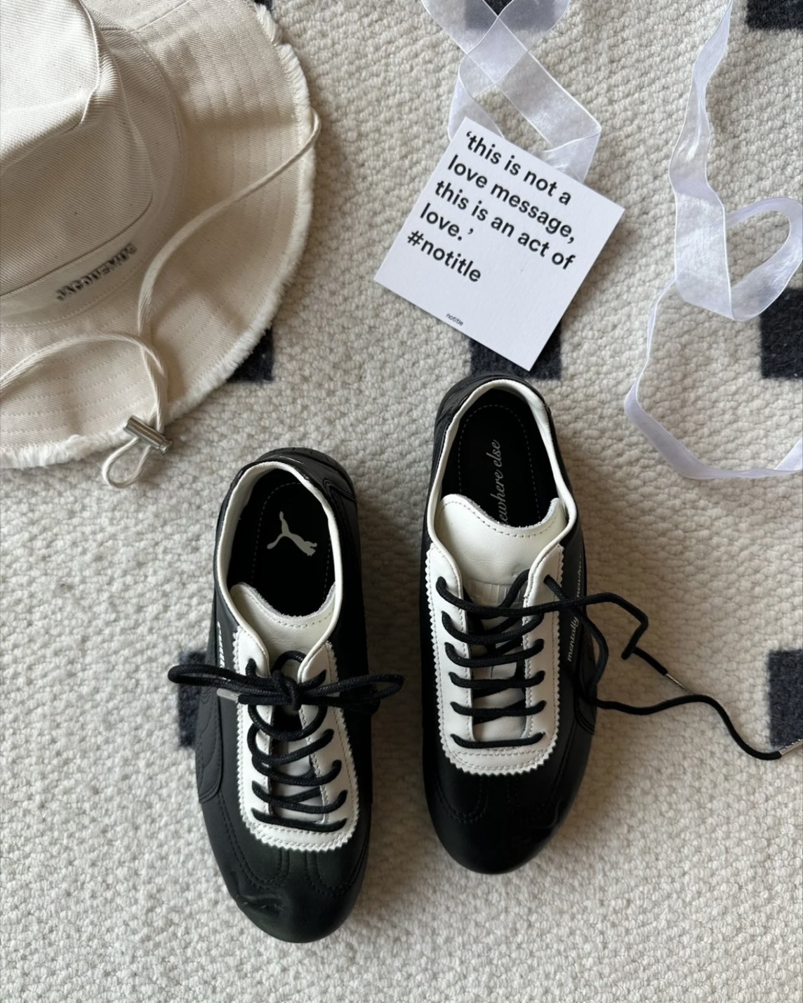 【預購】NOAFTERNO X PUMA SPEEDCAT 黑白 40426702