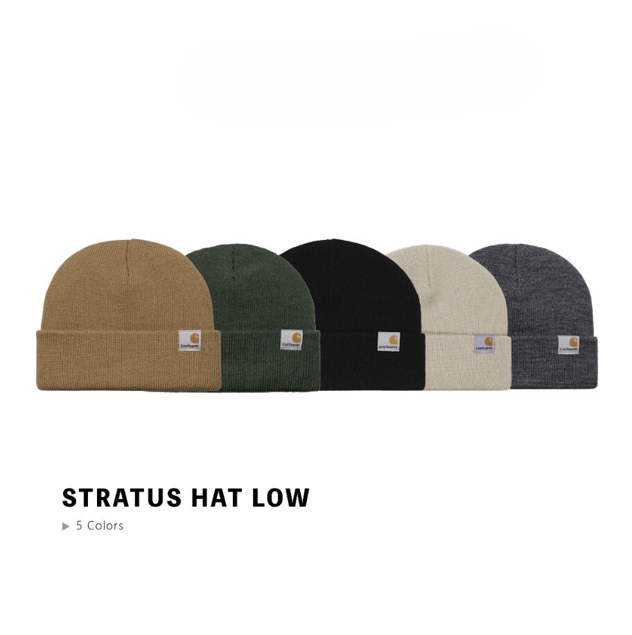 ☆ETW☆【EASY TO WEAR】歐版 CARHARTT WIP  STRATUS HAT LOW 毛帽 針織帽 現貨
