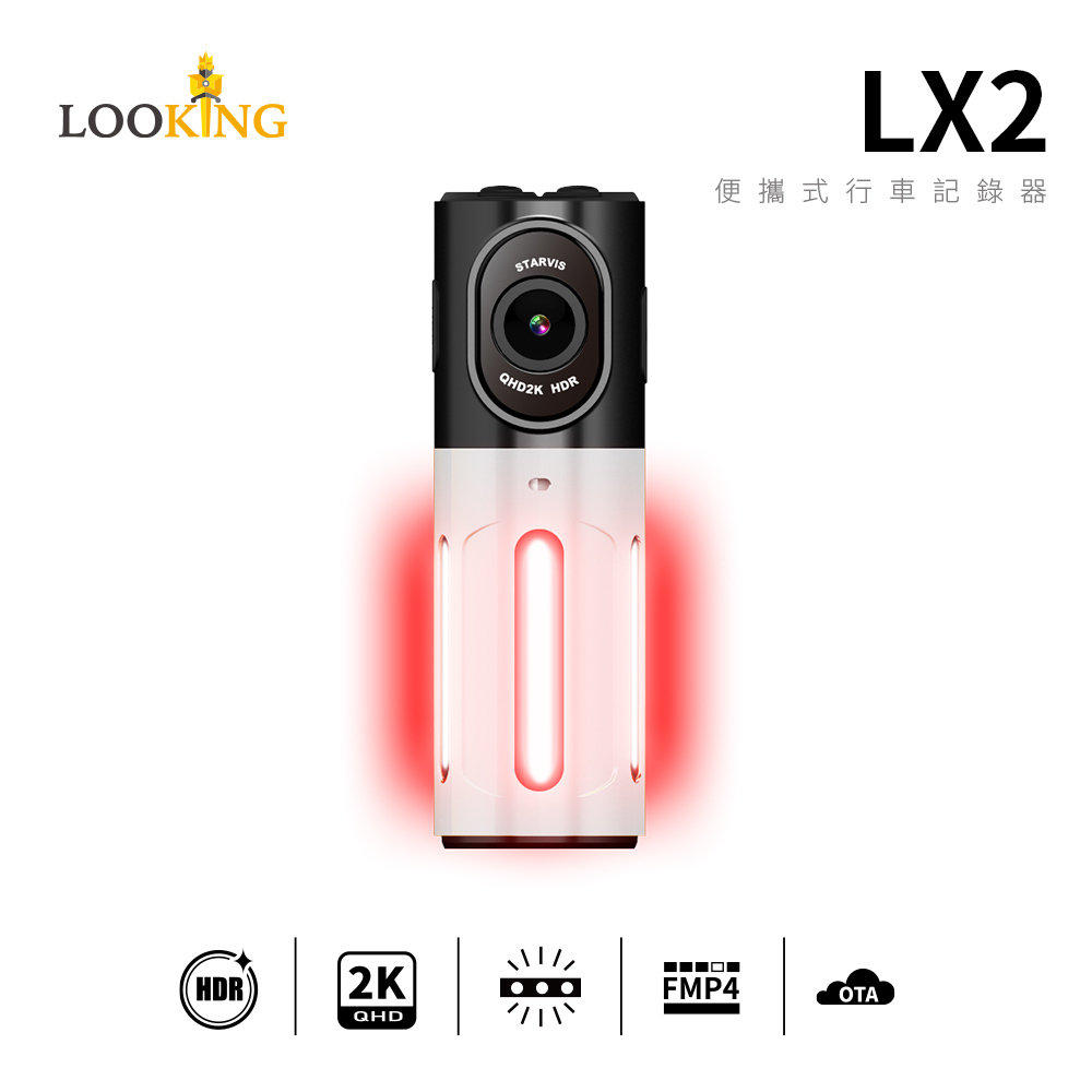 【LX2 trekcam】自行車記錄器 現在買就贈Fouriers水壺!｜2K夜視全程守護｜贈64G記憶卡