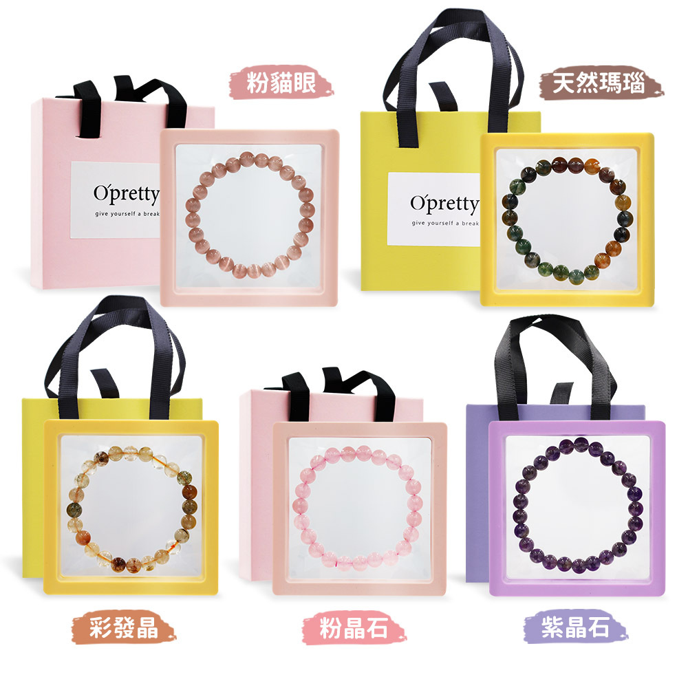 O'Pretty 歐沛媞 天然水晶手鏈-多款可選