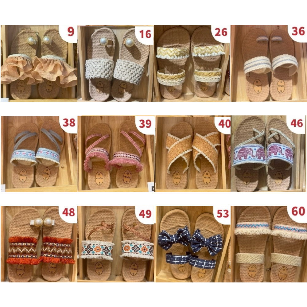 🇹🇭泰國 手工人氣拖鞋 VPADA 多款波西米亞風拖鞋民族圖騰手工編織拖鞋