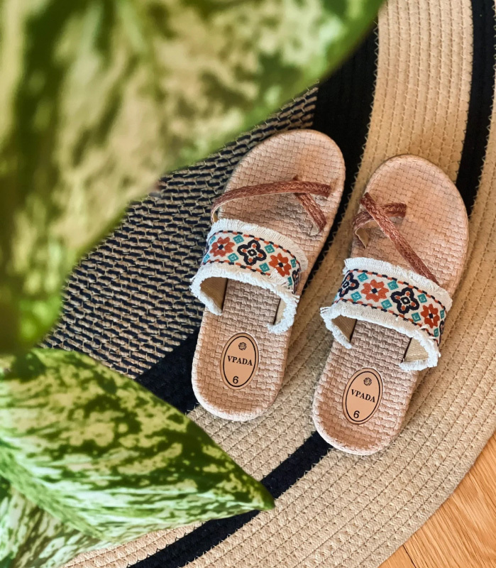 🇹🇭泰國 手工人氣拖鞋 VPADA 多款波西米亞風拖鞋民族圖騰手工編織拖鞋