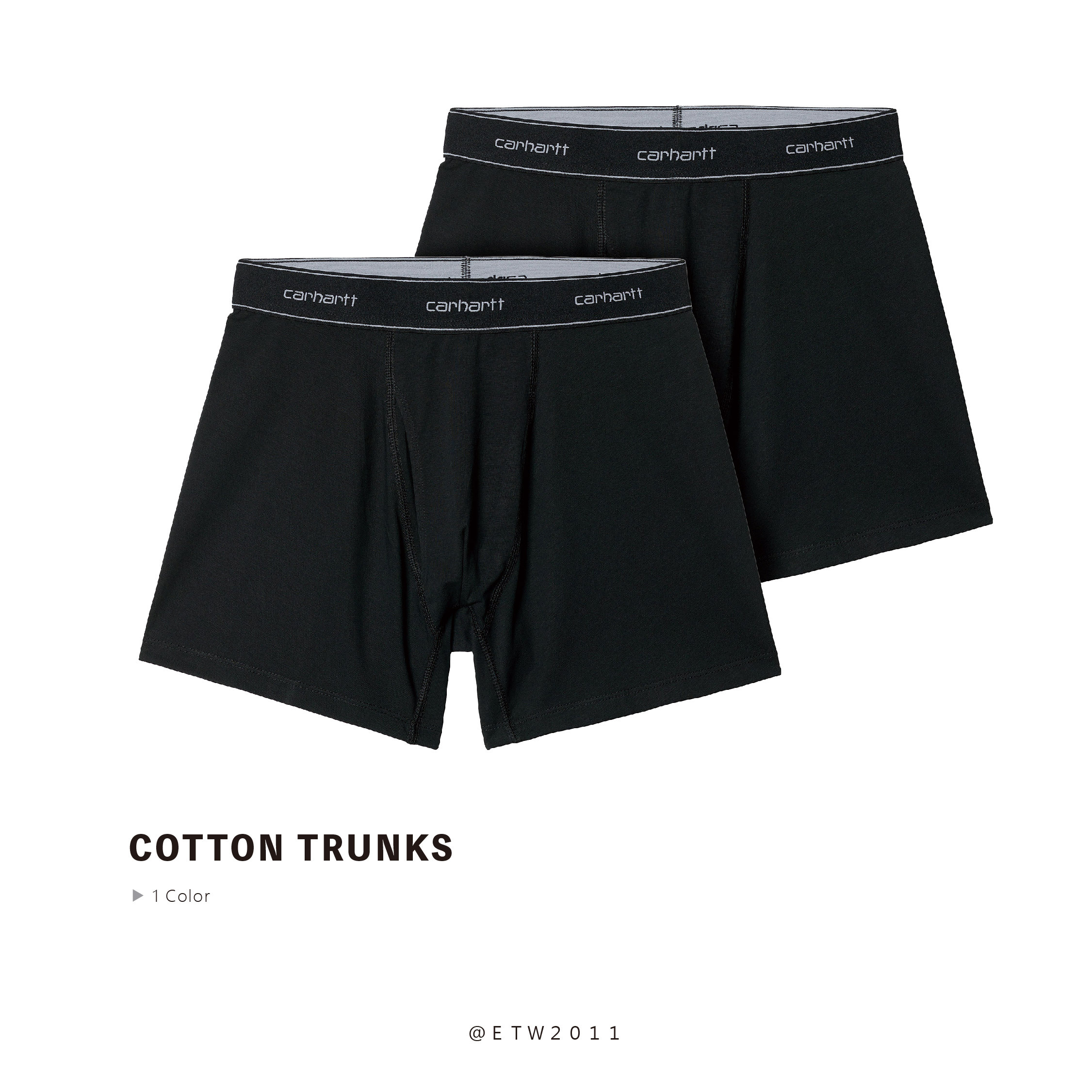 ☆ETW☆【EASY TO WEAR】CARHARTT WIP Cotton Trunks 卡哈 內褲 貼身衣物 黑色